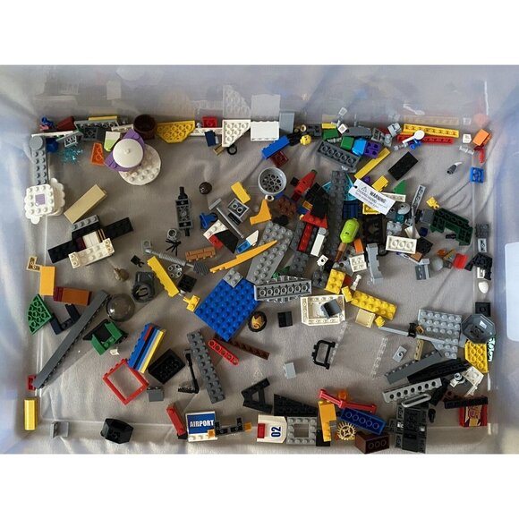 3+ lbs LEGO Random Parts Pieces Building Plates Blocks Washed Bulk Lot E - Picture 7 of 9